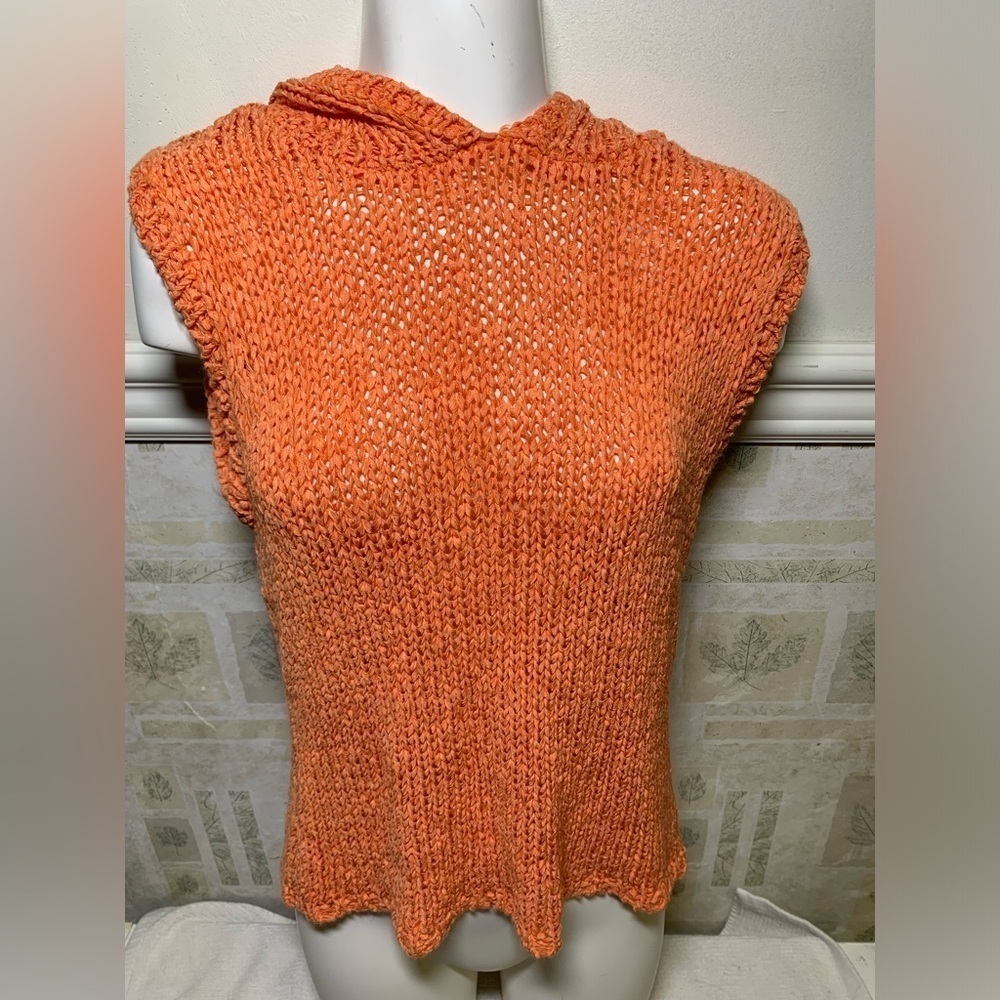 Kenzie orange tank top with hood
